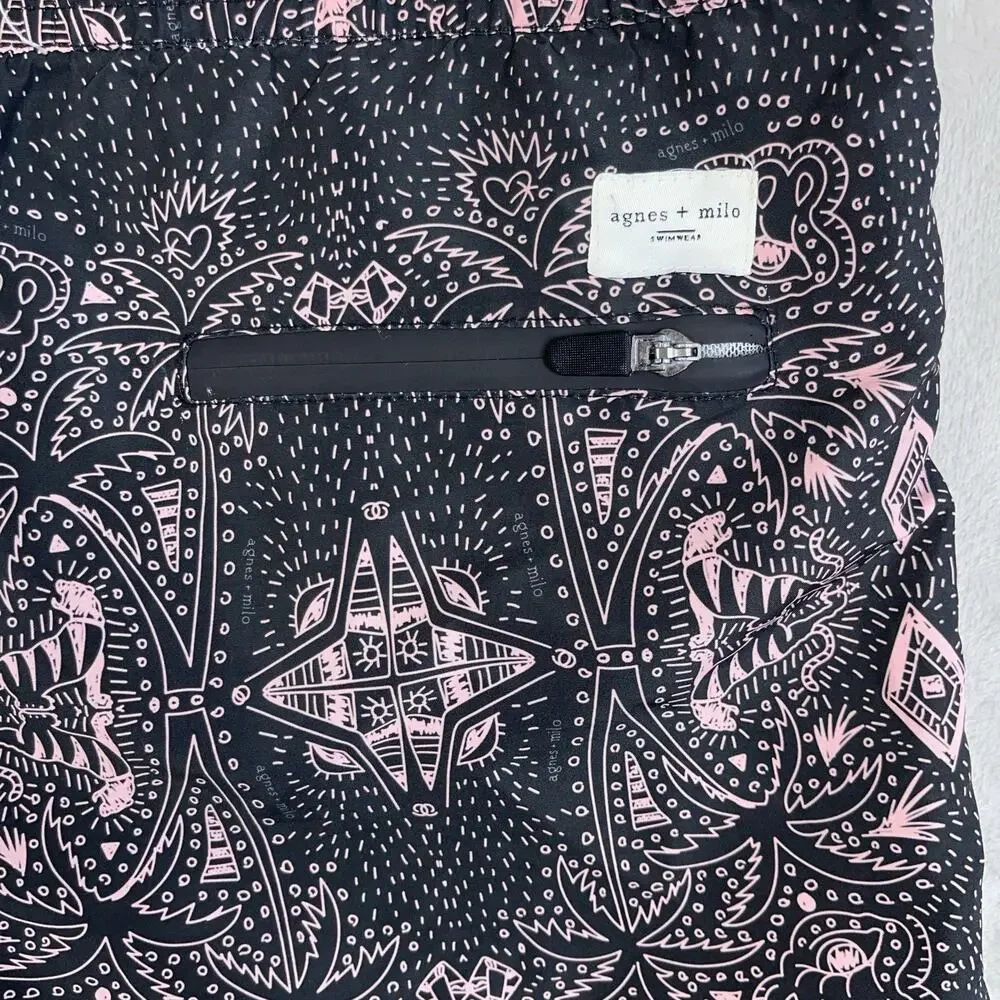 Agnes + Milo Pink Panther Mandala Enzo Swim Shorts Mens Large Euro Summer Beach - Picture 5 of 9